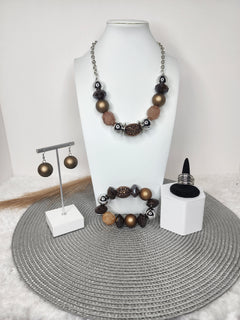 Collar Madera-JOYERIA