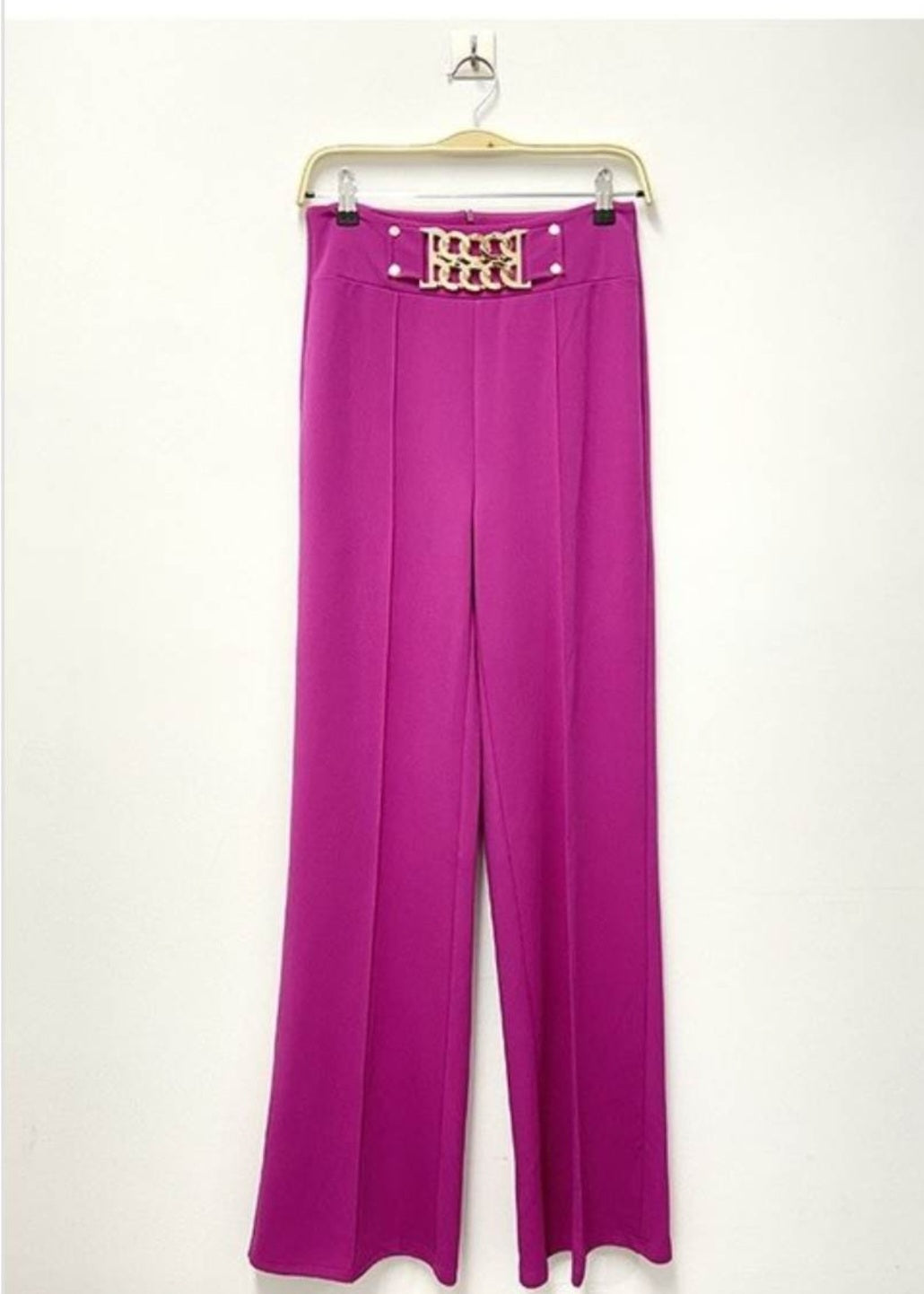 Pantalon Vestir Correa Dorada