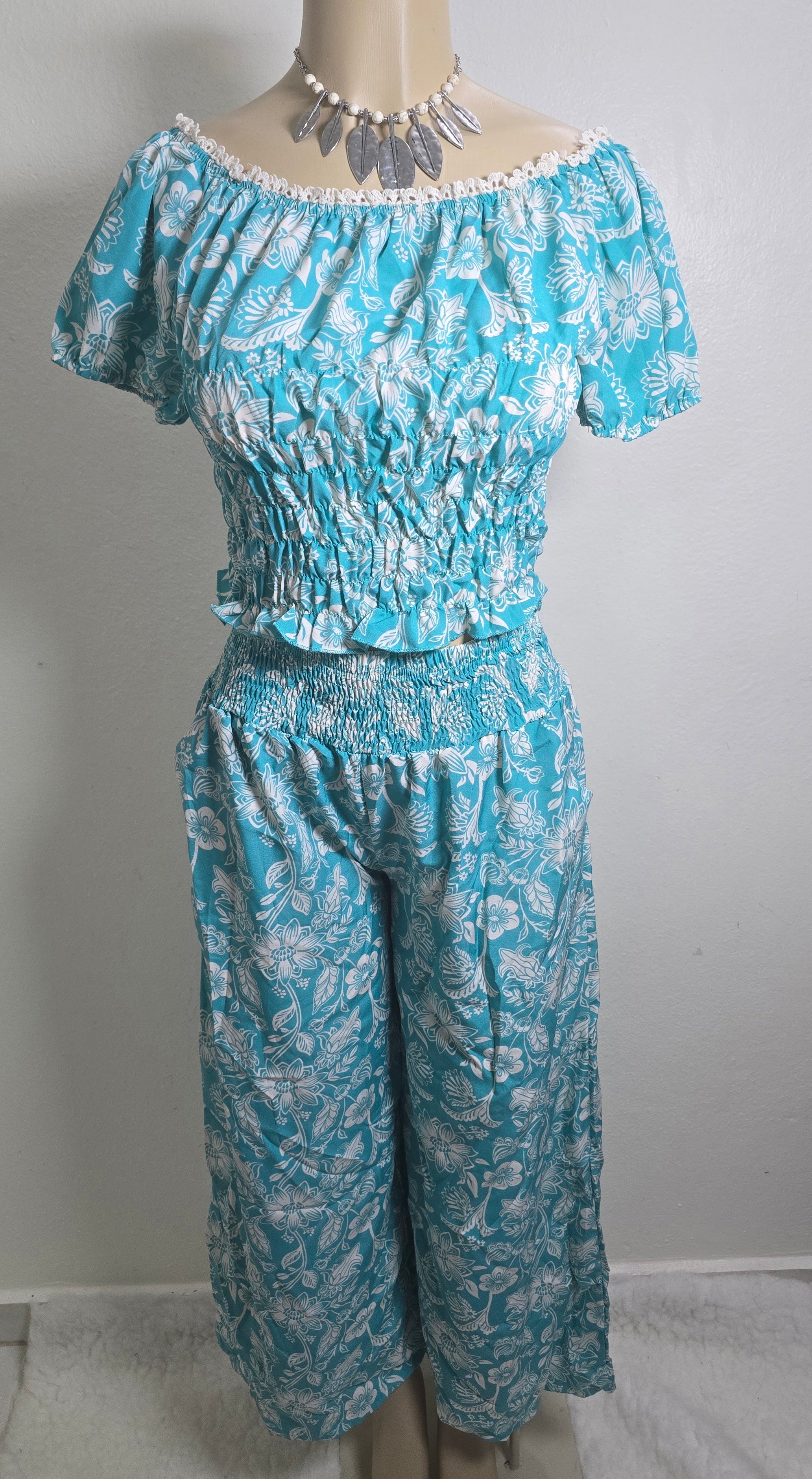 Conjunto 2 Piezas Palazzo y Blusa