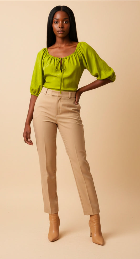 Blusa Boho Elegante con Escote Fruncido - GM Fashion Boutique