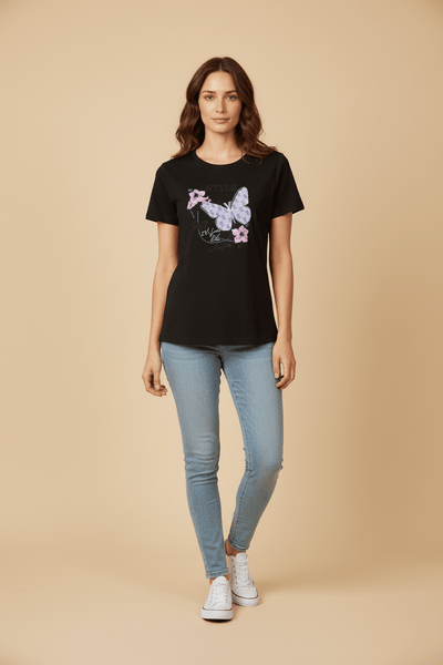 Camiseta “Butterfly Style” - GM Fashion Boutique