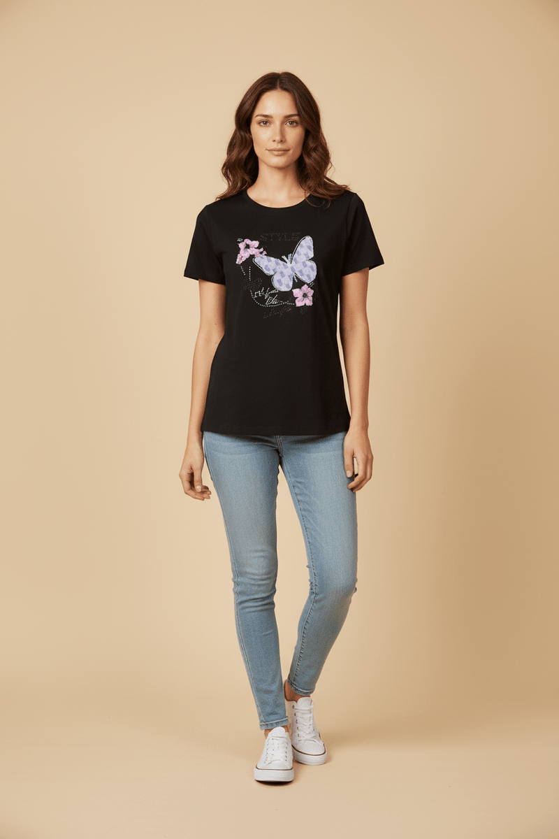 Camiseta “Butterfly Style” - GM Fashion Boutique