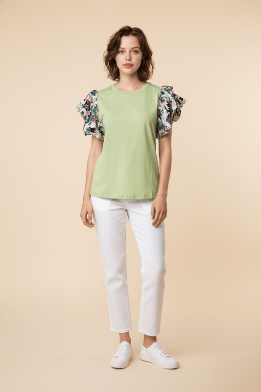 Blusa Manga Floreada - GM Fashion Boutique