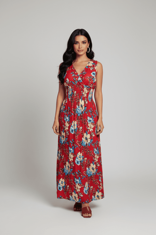 Vestido Largo Floral Elegance – Estilo Boho Chic - GM Fashion Boutique