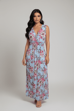 Vestido Largo Floral Elegance – Estilo Boho Chic - GM Fashion Boutique