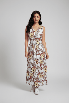 Vestido Largo Floral Elegance – Estilo Boho Chic - GM Fashion Boutique