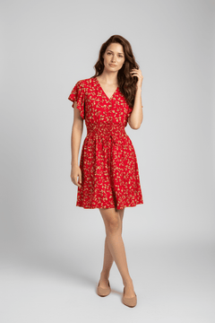 Vestido Corto Floral Corte Corcel - GM Fashion Boutique