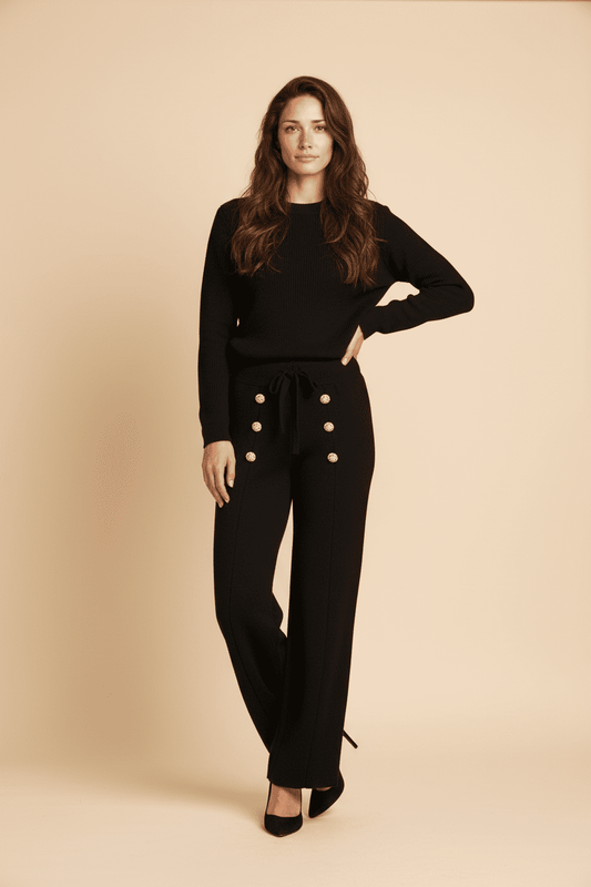 Pantalon Con Botones de Diamantina - GM Fashion Boutique