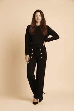 Pantalon Con Botones de Diamantina - GM Fashion Boutique