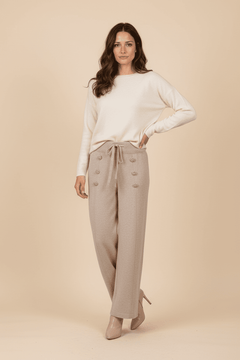 Pantalon Con Botones de Diamantina - GM Fashion Boutique