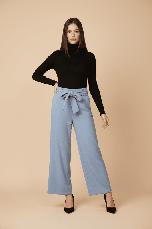 Pantalón Palazzo con Lazo en Cintura - GM Fashion Boutique