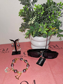 Set Pulsera y Pantalla - Flor Nacar
