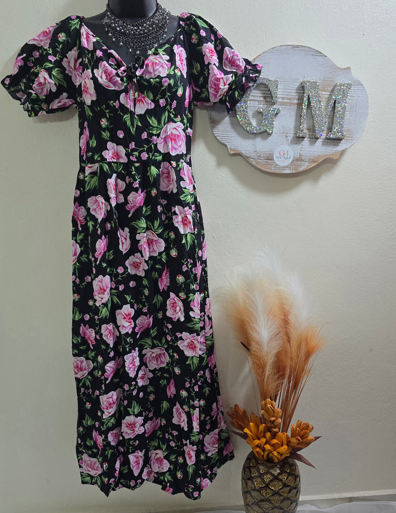 Vestidos Flores Rosada