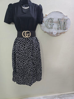 Vestidos Bicolor Diseño Gotas