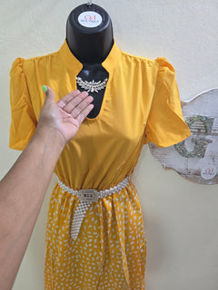 Vestidos Bicolor Diseño Gotas