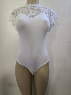 Blusa Bodysuit con Encaje Floral - GM Fashion Boutique