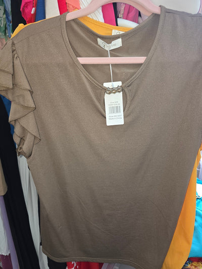 Blusa Manga y Adorno Dorado - GM Fashion Boutique