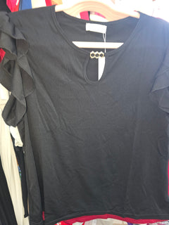 Blusa Manga y Adorno Dorado - GM Fashion Boutique