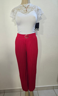 Pantalón Hebilla Decorativa Dorado - GM Fashion Boutique