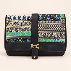 Bolso bandolera bohemio con estampado