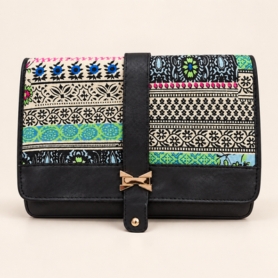 Bolso bandolera bohemio con estampado
