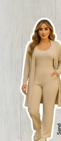 Conjunto 3 Piezas Blazer, Pantalón & Top Crop - GM Fashion Boutique