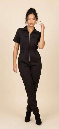 Jumpsuit Utility con Cierre Frontal - GM Fashion Boutique