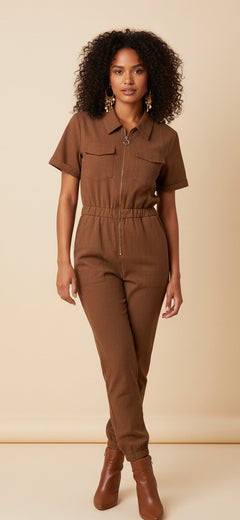 Jumpsuit Utility con Cierre Frontal - GM Fashion Boutique