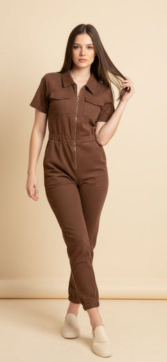 Jumpsuit Utility con Cierre Frontal - GM Fashion Boutique