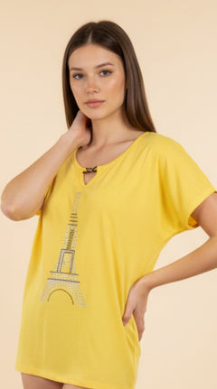 Blusa Eiffel con Brillo - GM Fashion Boutique