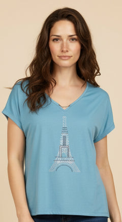 Blusa Eiffel con Brillo - GM Fashion Boutique