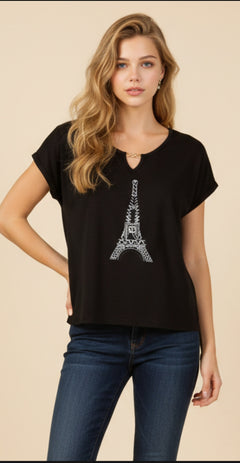 Blusa Eiffel con Brillo - GM Fashion Boutique