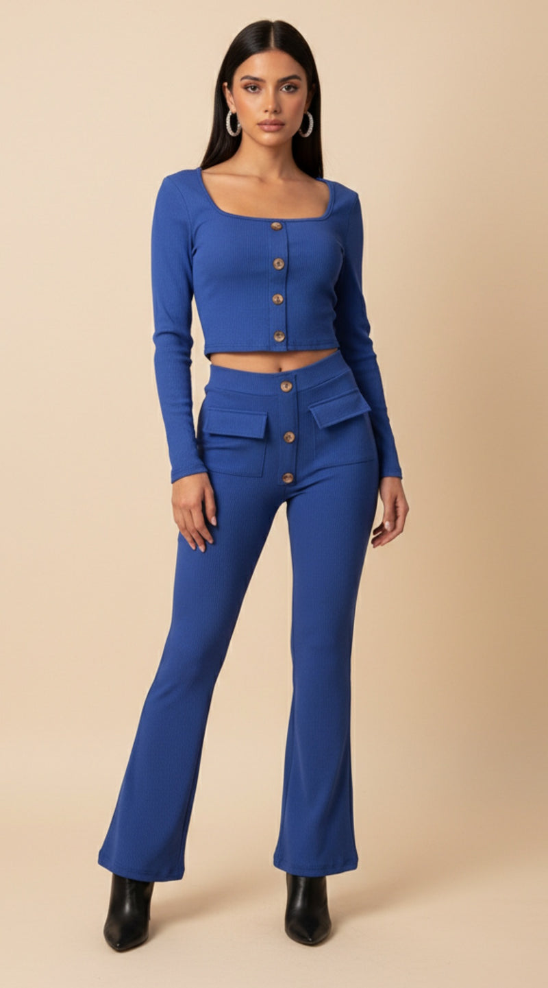 Conjunto Dos Piezas Elegante con Botones - GM Fashion Boutique