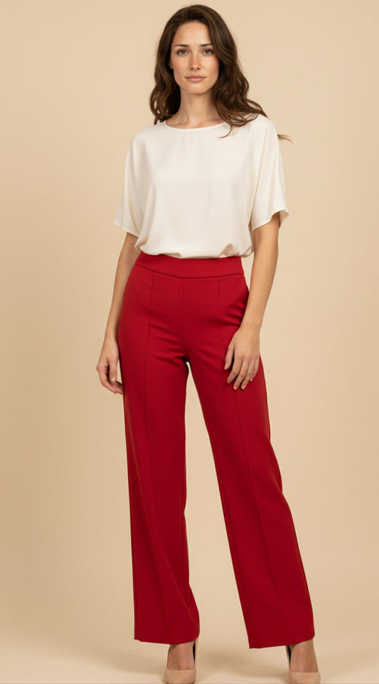 Pantalón de Vestir Sastre de Tiro Alto - GM Fashion Boutique
