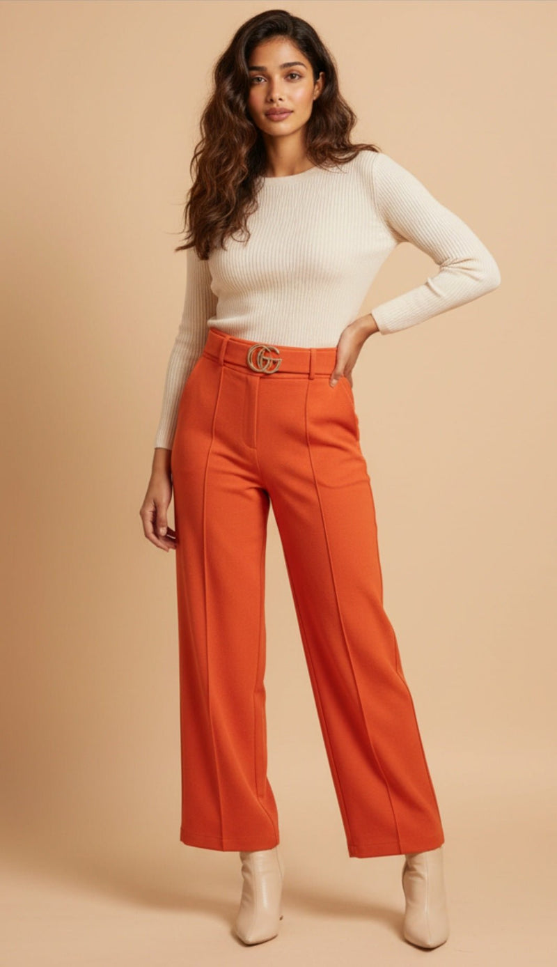 Pantalon Hebilla G Dorada Mate - GM Fashion Boutique