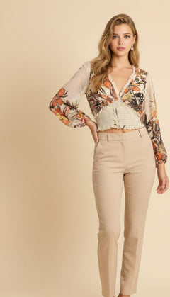 Blusas Crop Top Manga Larga - GM Fashion Boutique