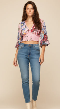 Blusas Crop Top Manga Larga - GM Fashion Boutique