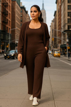 Conjunto 3 Piezas Blazer, Pantalón & Top Crop - GM Fashion Boutique