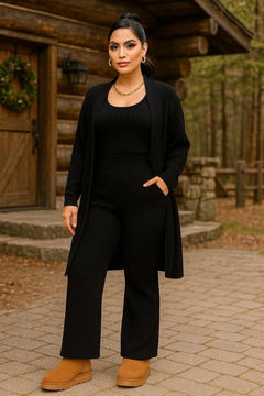 Conjunto 3 Piezas Blazer, Pantalón & Top Crop - GM Fashion Boutique