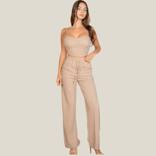 Conjunto 2 Piezas Pantaslon y Crops Cop - GM Fashion Boutique