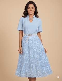 Vestidos Bicolor Diseño Gotas - GM Fashion Boutique