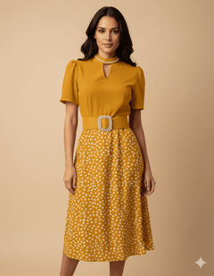 Vestidos Bicolor Diseño Gotas - GM Fashion Boutique